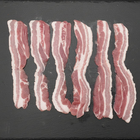 John Howe Dry Cured Unsmoked Streaky Bacon