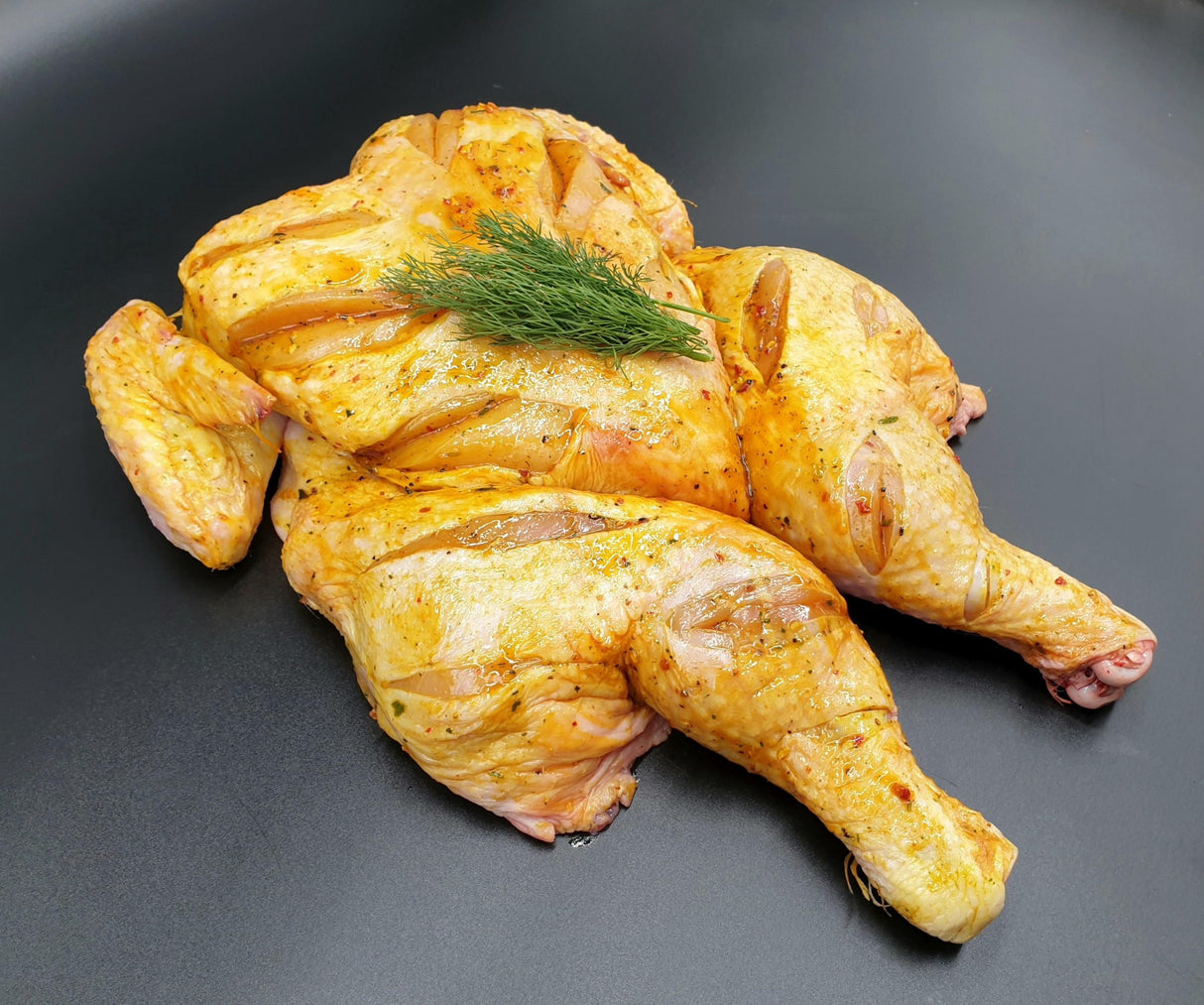 Marinated Spatchcock Chicken